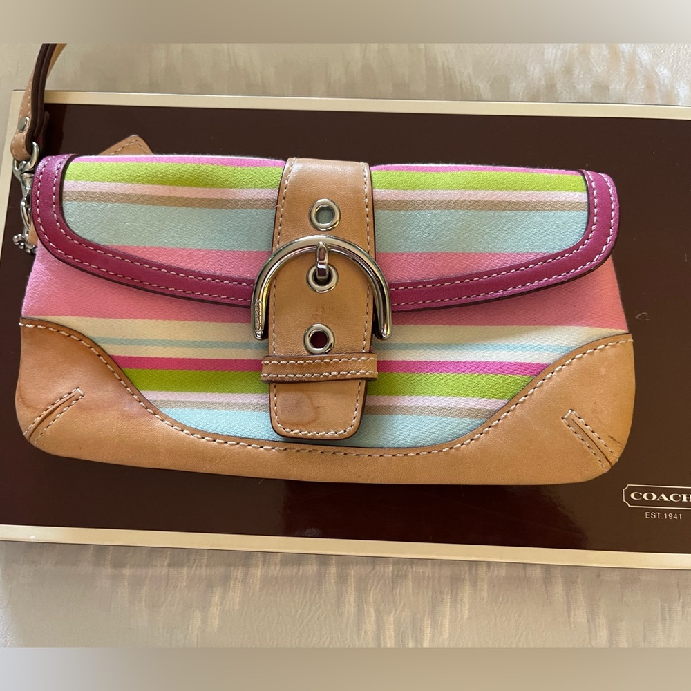 Coach Wristlet multi color